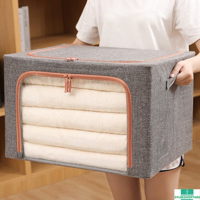 Foldable Storage Organizers Clothes Blanket Quilt Organizer Box Large Capacity Closet Sweater Storage Clothes Cabinet Organizer sylbeshop7480