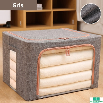 Foldable Storage Organizers Clothes Blanket Quilt Organizer Box Large Capacity Closet Sweater Storage Clothes Cabinet Organizer sylbeshop7480